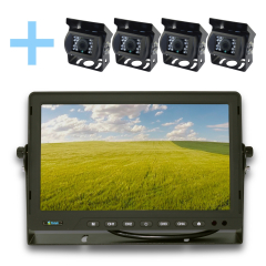 Rückfahrkamera-Kit mit 10,1" AHD-Monitor Yatek + 4 Rückfahrkameras 1080P für Parkplätze Yatek
