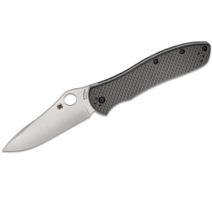 SpydercoSTE-C134CFP2 Bradley Lightweight Jagdmesser Bradley Ordner Klinge Drop Point Stahl CPM M4 9,1 cm lang, Carbon Fiber Griffe  