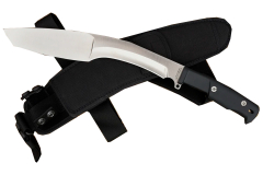 KH Kukri, catana nepalesa polivalente, aço Böhler N690, bainha de coxa e correia de segurança de