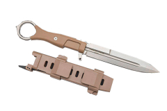 Misericordia Desert, couteau tactique Extreme Ratio lame fixe, acier Böhler N690, design léger et compact, étui M.O.L.L.E. et option Kydex