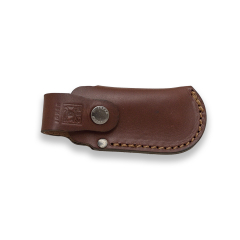Caso de couro para canivete, marrom, tamanho 45 x 130 mm, Joker FB07
