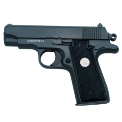 Pistola Galaxy G2 Nero - 6 mm Calibro pistola a molla in metallo e lega di zinco - Energia 0,21 Joule - Velocità di sparo 60m/s - 196 FPS. Rif:G2N