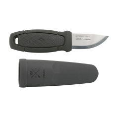 Morakniv STE-13843 Eldris LightDuty Hunting Knife de, Lame de acier inoxydable Sandvik 12C27 de 5,9 cm et manche en TPE-Rubber de gris foncé. Y compris gaine en polypropylène dur de. 