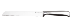 MasterClass Cuchillo de pan, Acero inoxidable de lujo, Cuchillo de pan serrado duradero 20cm (8"), Pack expositor colgante, Plata