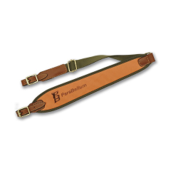 Correa Porta Fusil en Cordura, Piel y neopreno, color naranja Maremmano H612