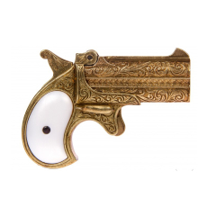 Calibre arma réplica Derringer 41, nos Estados Unidos no ano de 1866, feito de metal e imitação de 13,5 cm, com o bico cego Pearl, não atirar, para a decoração