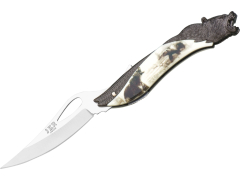 Navaja fantasía Joker con mango zamak dibujo de oso y hoja de 9 cm - JKR0365.