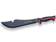 Machete JKR "Gran Chaco" com cabo de borracha e lâmina de 33 cm. Inclui Bainha de Nylon - JKR582.