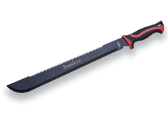 Machete "Brasileiro" JKR, con manico in gomma e lama da 46 cm. Include guaina in nylon - JKR583.