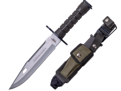 COLTELLO DA COMBATTIMENTO JKR COMMANDO-I. MANICO IN ABS, LAMA DA 20 CM E ACCIAIO INOSSIDABILE. GUAINA IN NYLON-PVC - JKR603.