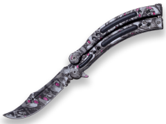 Navaja de abanico CSGO JKR, mango de aluminio, hoja de acero inox de 9,5 cm, con funda de nylon, JKR0615