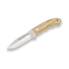 Joker Bergmesser, einteilig, mit Deckel, Olivenholzzwinge und Klinge 9,5 cm, insgesamt 20,3 cm, CO84 + Mehrzweck-Geschenkkarte