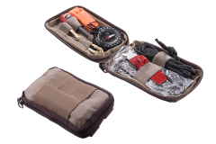 Extreme Ratio, E.R.S. Kit com Kit de Vida Selvagem, Kit de Sobrevivência, Apito, Serra, Purificadores de Água, Bússola e muito mais.