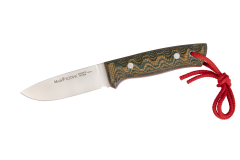 Faca de caça um pedaço Muela Kodiak KODIAK-10SV. G, verde micarta punho, aço SANDVIK 14C28N, 11 folha cm + cartão de presente de múltiplos propósitos