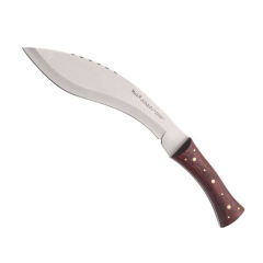 Uma peça faca Muela Kukri KUKRI - 26m, pedaços de madeira pressionada jacarandá, 26 folha cm + cartão de presente de múltiplos propósitos
