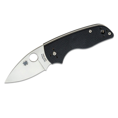 Spyderco STE- C230NLGP Lil' Native Slipjoint Klappmesser mit 6,1 cm langer CPM S30V Stahlklinge und schwarzem G-10 Griff. Inklusive mehrfach verstellbarem Taschenclip