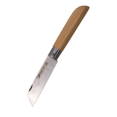 Navaja Martins MA-99, mango de madera de haya, hoja de acero inox de 8,0 cm sin punta , pie de cabra.  Ref. MA-99.