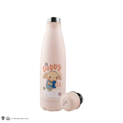 Cinereplicas Harry Potter - Bottle de acqua isolata de acciaio inox de 500 ml Dobby è libero - Licenza ufficiale.