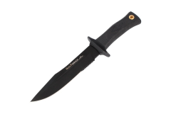 Cuchillo Muela Mirage MIRAGE-18N, hoja de 18 cm con recubrimiento antifricción PTFE y puño de goma de 11,5 cm + tarjeta multiusos de regalo