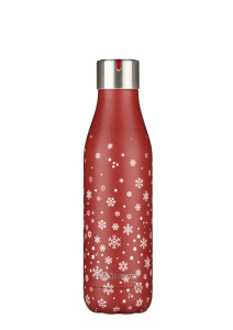 Les ARTISTTES Paris A-4356 Bottle'Up, Thermosflasche 500 ml, Isothermflasche BPA frei, wiederverwendbar, hält el  12 Stunden warm und el kalt 24 Stunden, Edelstahl, Weihnachtsdesign