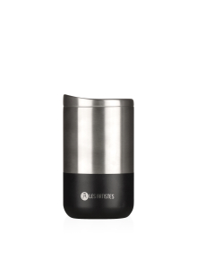 Flaschenbecher 350ml geteilt schwarz (a-2370)