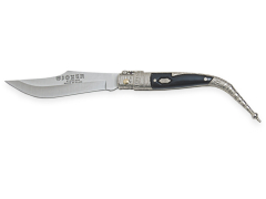 Coltello classico decorato Joker con polsino in zama decorato, lama 8 cm, 52 grammi, N104A + carta regalo multiuso