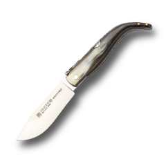 Couteau de berger traditionnel Joker Acier NA157 Mova 1.4116 lame 8 cm pointe Clip Point manche asta de toro ouverture manuelle verrouillage billette usage quotidien camping chasse