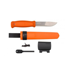 Morakniv STE-13913 Couteau de Survival Kansbol avec lame Drop Point de en acier inoxydable de 10,9 cm et manche de en polyamide de de couleur orange. Comprend un kit de survie de, un aiguisoir en diamant de et de la paracorde  .
