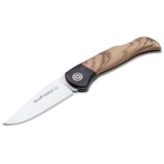 Faca Muela Navalia NAVAL - 10 M. OL, bloqueio, virola micarta preto e obtê-lo 10 madeira de lâmina, oliva cm