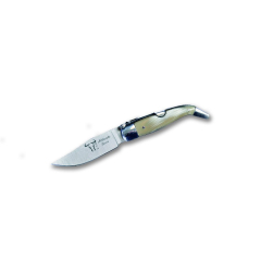 Faca de Billet com mango de Bull Shank, lâmina de 7 cm, virola de alumínio NCA NTTOO