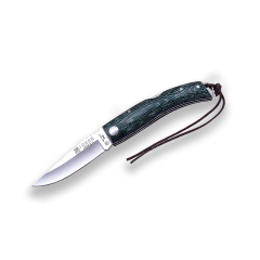 Coltello sportivo Joker Iberico, micarta cache, MOVA 1.4116 in acciaio inox, lama 7,5 cm, 65 grammi, NV138 + carta regalo multiuso