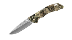 Buck Knives STE-0284CMS24 Cuchillo de Caza Plegable Bantam Mossy Oak® Break-Up Country Camo con Hoja de 7 cm, acero inoxidable 420HC y mango de nylon reforzado con fibra de vidrio. Con agujero para el llavero