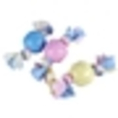 Geknoteter Hundetuchball, aus TPR, stabil, Größe 20 x 6 cm