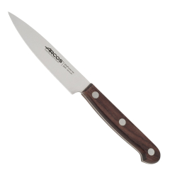 Cuchillo  de cocinero Arcos Palisandro - Prof  263000 de acero inoxidable Nitrum y mango de madera de Palisandro con hoja de 10 cm, y Funda Hoja