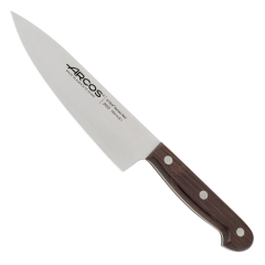 Cuchillo  de cocinero Arcos Palisandro  263200 de acero inoxidable Nitrum y mango de madera de Palisandro con hoja de 15.5 cm, y Funda Hoja