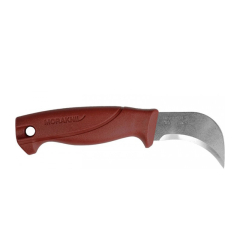 Morakniv STE-13235 Faca de faca para telhados de feltro com lâmina de aço-carbono de 6,3 cn cm de comprida com cabo de polímero vermelho e bainha de polímero de cor preta