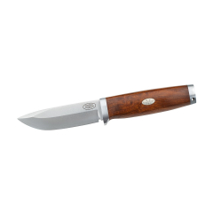 Cuchillo de Supervivencia Fallkniven SK2L. Cuchillo de Acero Laminado CoS con Hoja de 10 cm, Mango  Desert Ironwood. Cuchillo con Funda de Cuero.