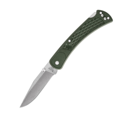 Couteau Buck STE-0112ODS2 Couteau pliant 112 Slim Select O.D. Green, lame de 7,6 cm en acier inoxydable 420HC satiné, manche en Nylon rempli de verre, vert OD