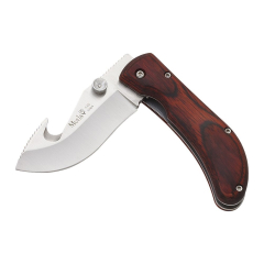 Taschenmesser Muela Serie PQ SW-8R, Holzspeicher gepresste Koralle und Haken, Klinge 7,5 cm, Gewicht 100 Gramm