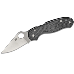 Spyderco STE- C223PBK Coltello tattico Para 3 Lama leggera in acciaio satinato CTS-BD1N lunga 7,5 cm e manico in FRN nero. Include una clip da tasca ambidestra
