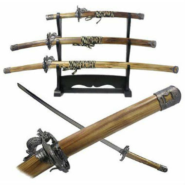 Las réplicas de katanas para decoración se fabrican con aceros utilizados en la cuchillería
