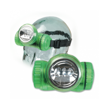 Las linternas de cabeza que se utilizan en espeleología están diseñadas para tener las manos libres