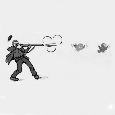 Matar dos pájaros de un tiro es una expresión figurada basada en un hecho de caza poco común