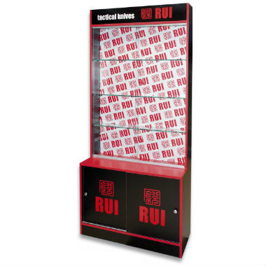 Descubre nuestras vitrinas, peanas y expositores para navajas y cuchillos 