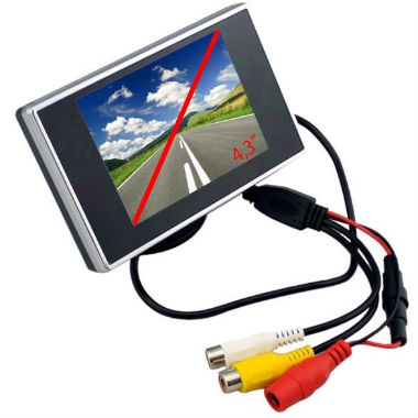 Un mismo monitor para usarlo con varias cámaras de visión trasera, las del coche, el camión y la furgoneta.