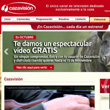 Los aficionados a la caza pueden sintonizar el único canal de televisíon dedicado a la Caza