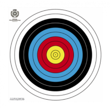 Los colores de las dianas están estudiados para que el ojo distinga cada zona en el punto de mira
