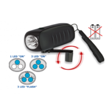 Las linternas sin pilas incorporan un mini generador de electricidad