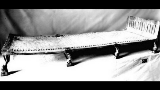 La cama plegable de Tutankamón  uno de los faraones más famosos del Antiguo Egipto