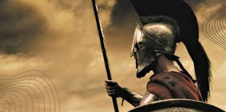 El heroísmo y los valores  de los guerreros Espartanos